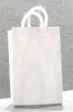 Dollhouse Miniature Plain White Shopping Bag